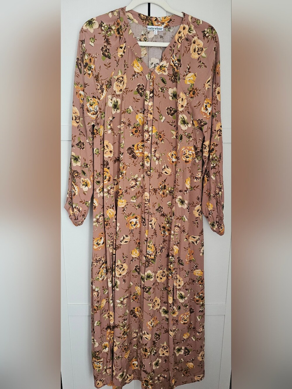 Vada Winter Amber Rose Maxi Dress